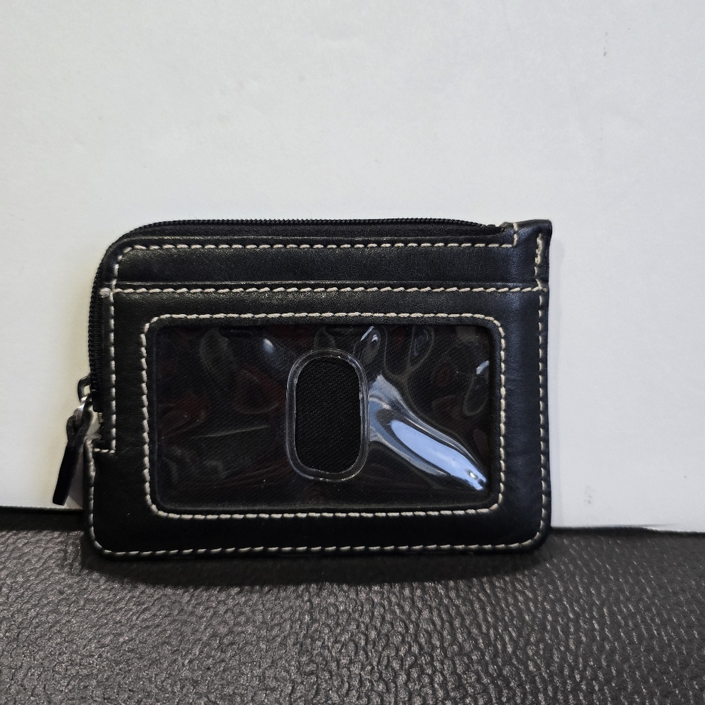 Fossil Leather Id Coin Wallet - Picture 2 of 5
